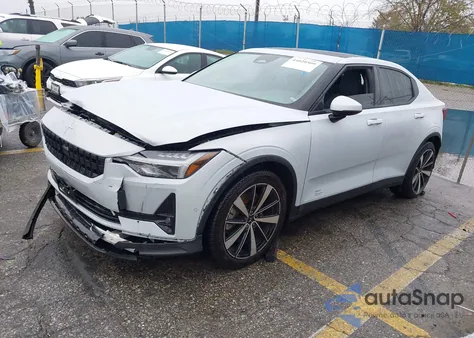 2022 Polestar 2 Long Range Single Motor z USA, uszkodzony, nr VIN LPSEG3KA3NL072611